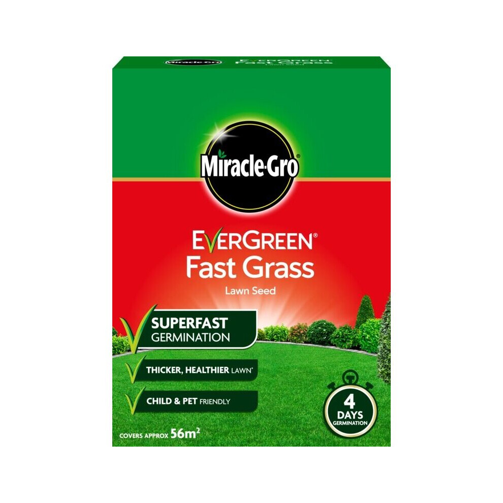 Miracle-Gro Fast Grass Seed 1.6Kg [119620] Gold