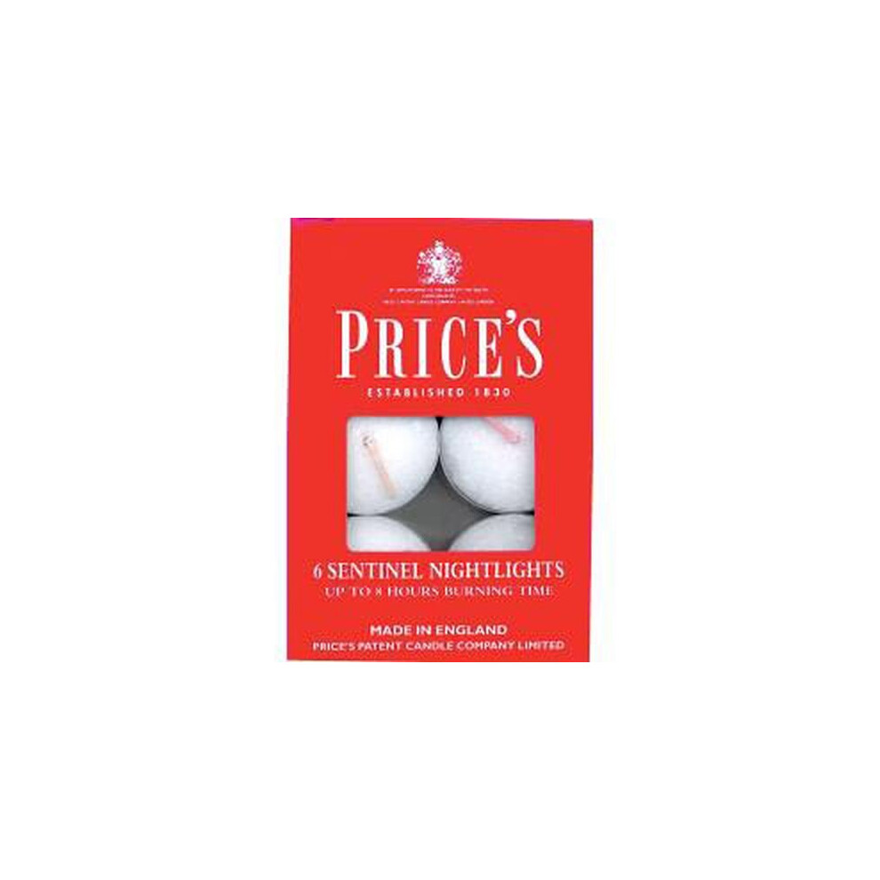 Price's Candles Sentinel Nightlights Pack 6 [Se000828]