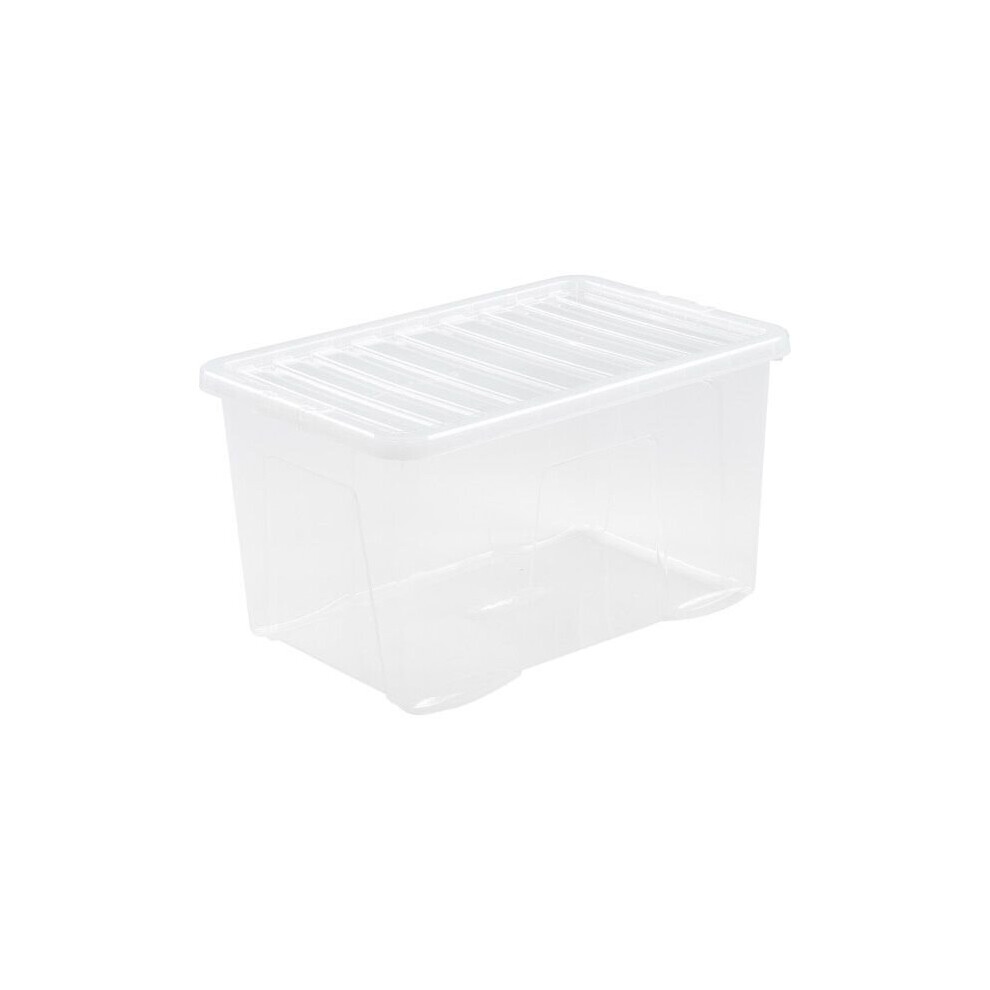 Wham Clip Lid Box 65L Clear [14025]