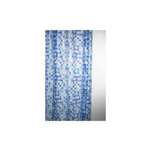 Blue Canyon Peva Shower Curtain 180 x 180cm Mosaic Blue [SC405]