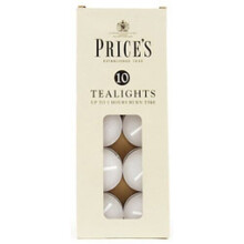 Price's Candles Tealights 10 Pack White [TEO41028]