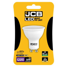JCB LED GU10 5w Bulb Blister Packed 350lm 3000k Warm White - S10965
