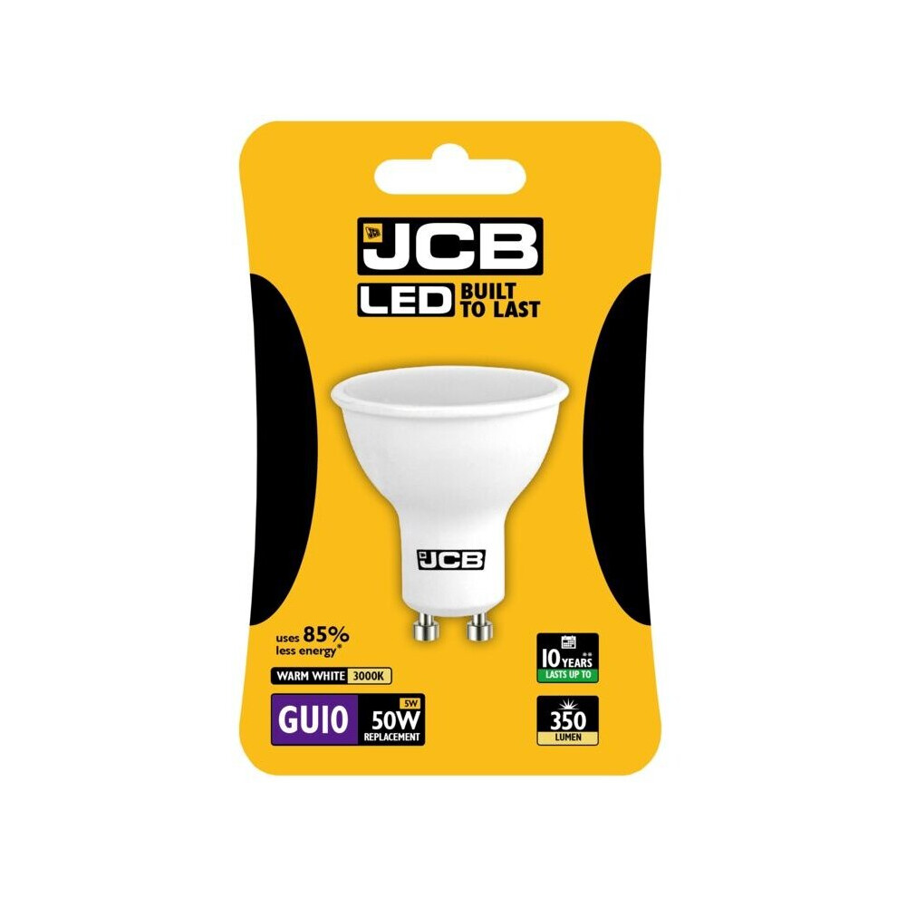 Jcb Led Gu10 5W Bulb Blister Packed 350Lm 3000K Warm - S10965 White