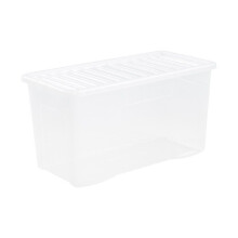 Wham Clip Lid Box 110L Clear [11500]