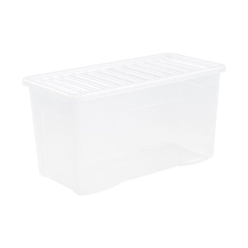 Wham Wham Clip Lid Box 110L Clear [11500]