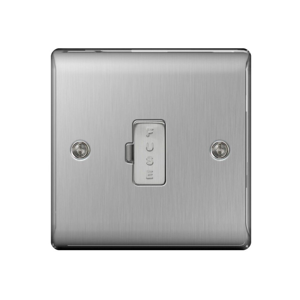 B&Q - Bg Nbs54 Nexus Metal Brushed Steel 13A Unswitched Fused Spur Unit - Image 7
