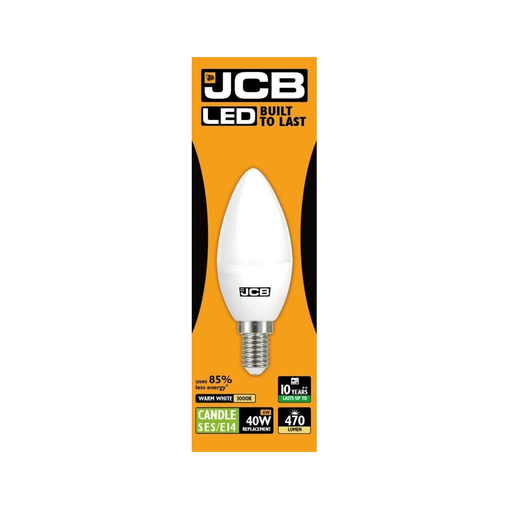 JCB LED Candle 470lm Opal 6w E14 2700k [S10981]