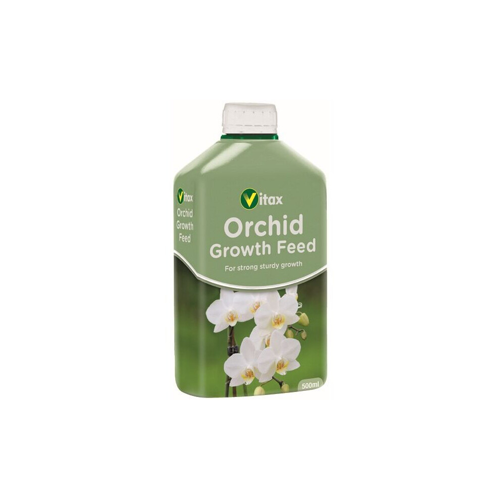 Vitax Orchid Growth Feed 500Ml (5Og500) – Liquid Fertiliser To Boost Root Growth And Healthy Orchid Development; Apply Weekly