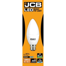 JCB LED Candle 470lm Opal 6w B22 6500k [S10979]