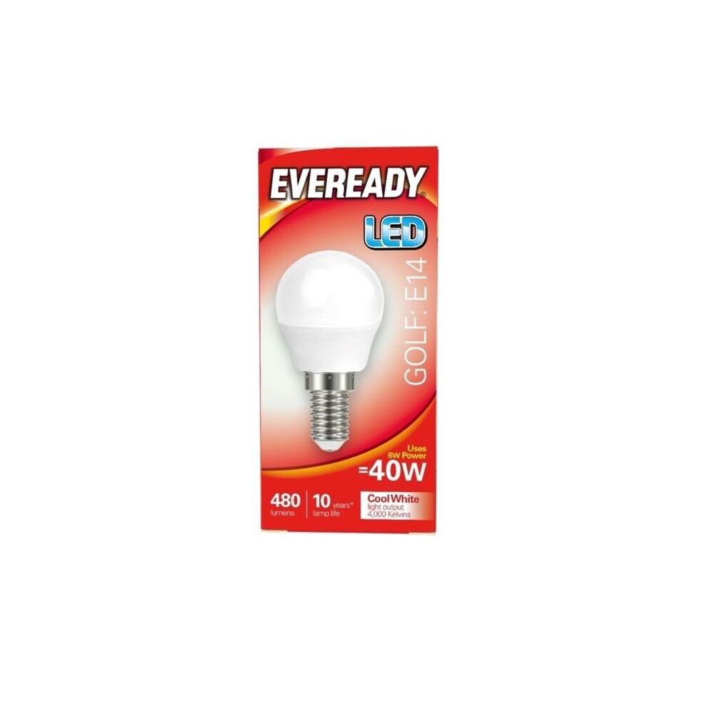Eveready Led Golf 40W 480Lm E14 [S14321] White