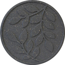 Reversible Stepping Stone Leaf Design Grey Single