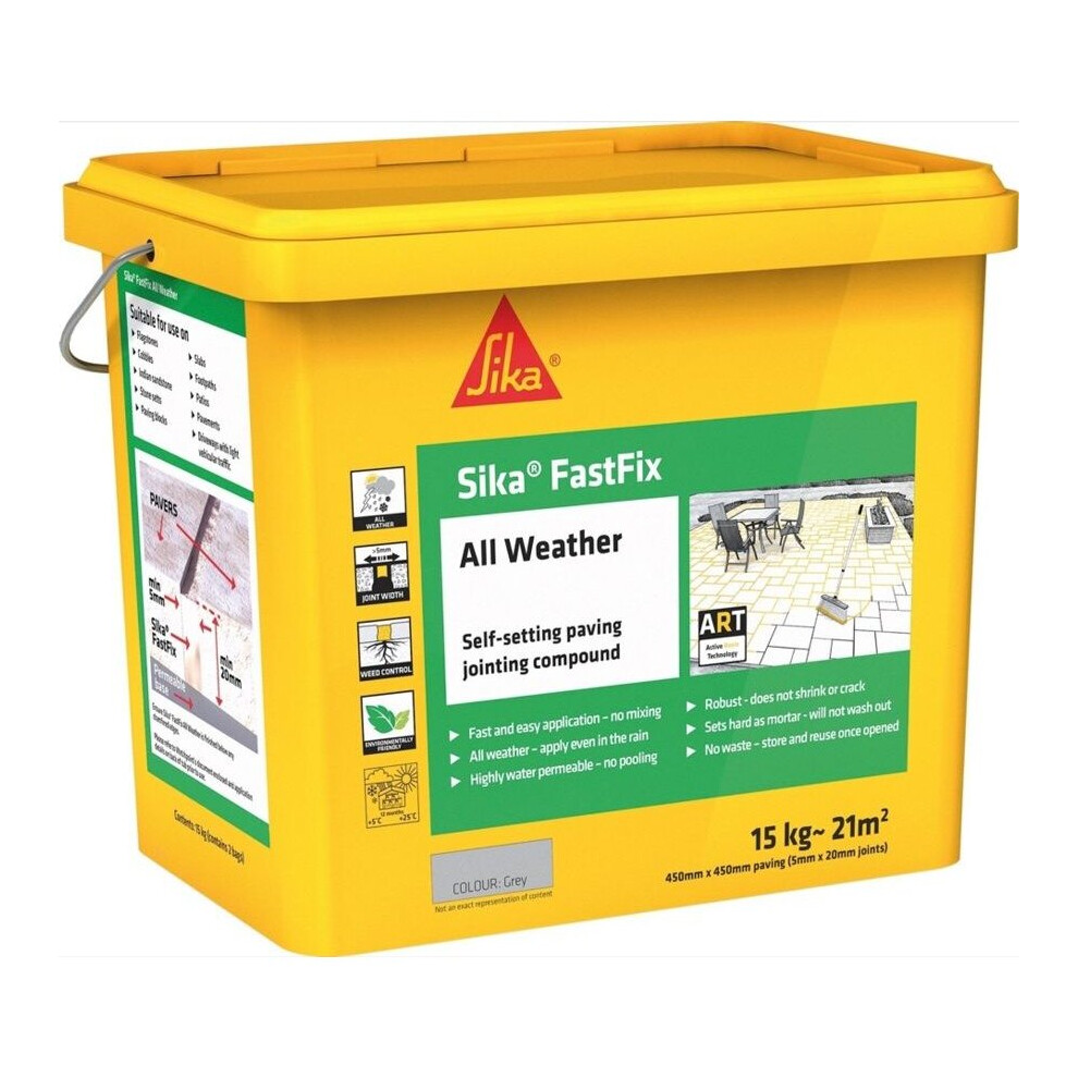 Sika Fastfix All Weather Joint Compound Deep Grey - 14kg [SKFFIX14GY]