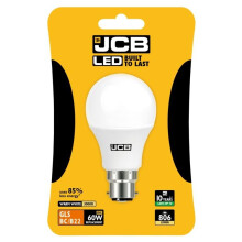 JCB LED A60 806lm Opal 10w B22 2700k - S10992