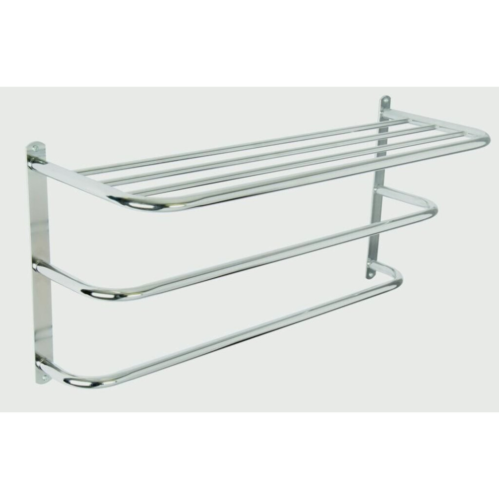 Croydex Wall Mounted Towel Rack Mild Steel/Chrome finish [QM261841]