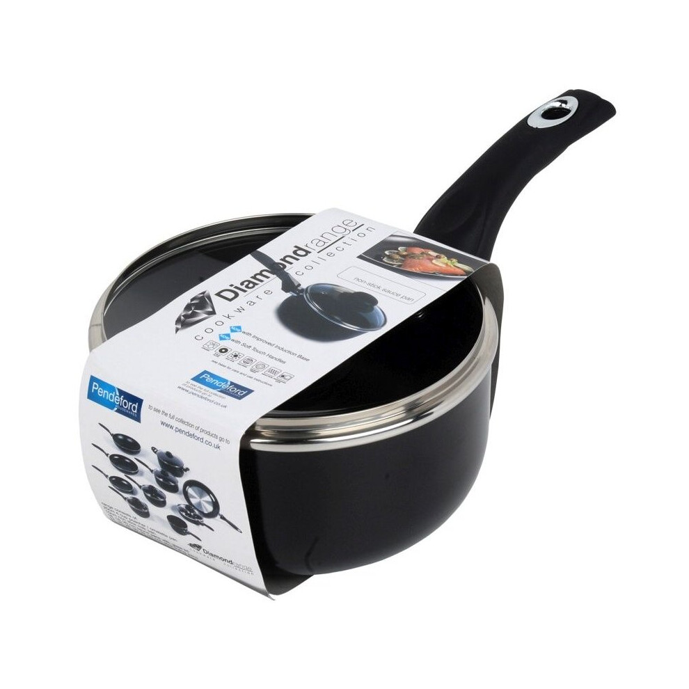 Pendeford Non-Stick Saucepan 18Cm - Lightweight, Dishwasher Safe, Phenolic Handle (P618)