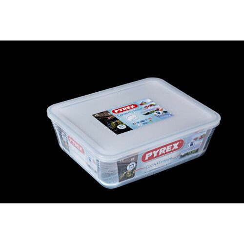 Pyrex Pyrex Rectangular Dish With Lid 4L [244P000/7043]