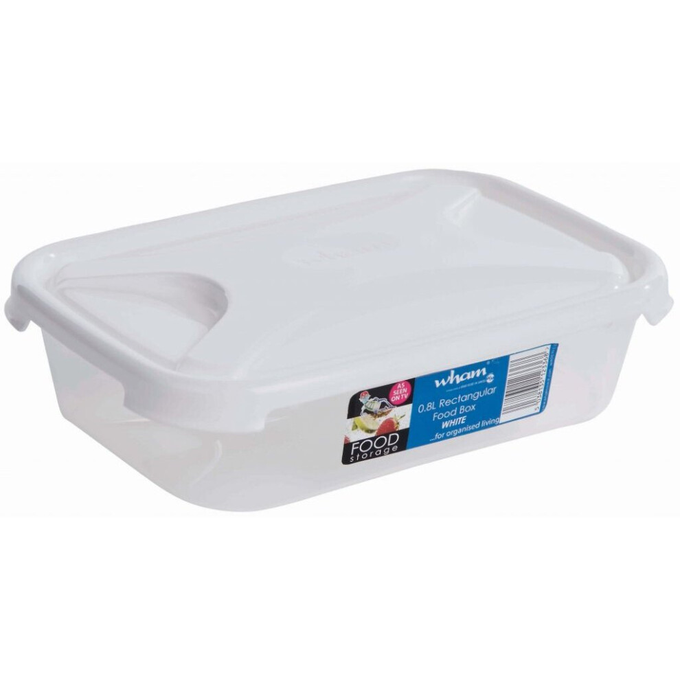 Wham Rectangular Food Storage White 0.8L - 12370