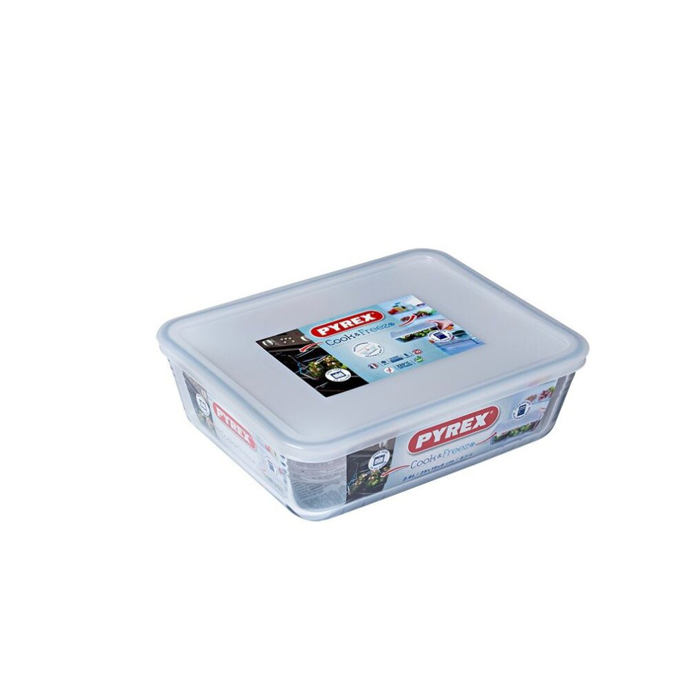 Pyrex Cook & Freeze Glass Dish With Lid 1.5L [242P000/6146]