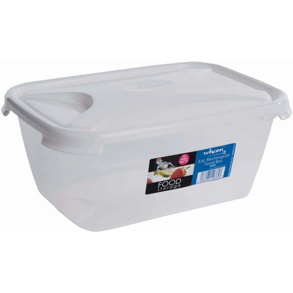 Wham Rectangular Food Storage 3.6Ltr - 12175 White