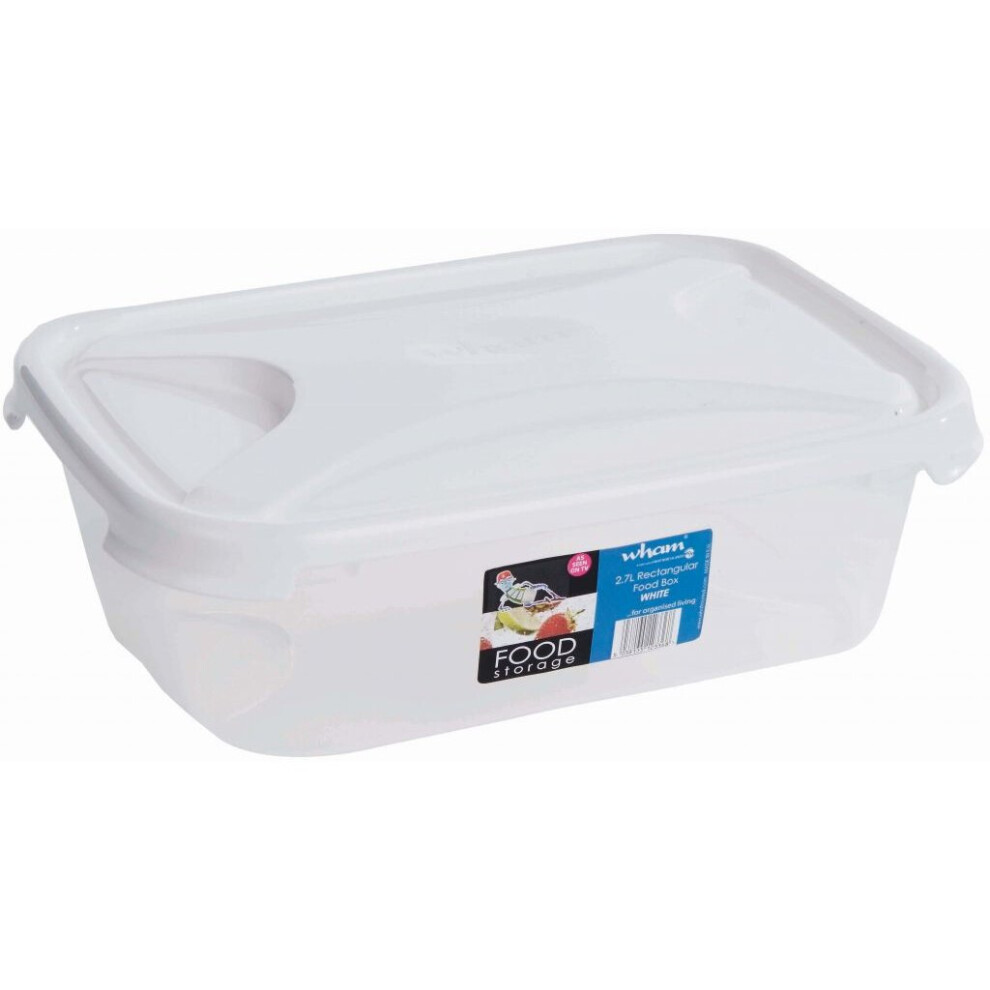 Wham Rectangular Food Storage White 2.7L [12374]