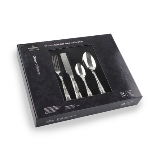 Grunwerg Grunwerg 24 Piece Cutlery Set Kings [24BXKGR]