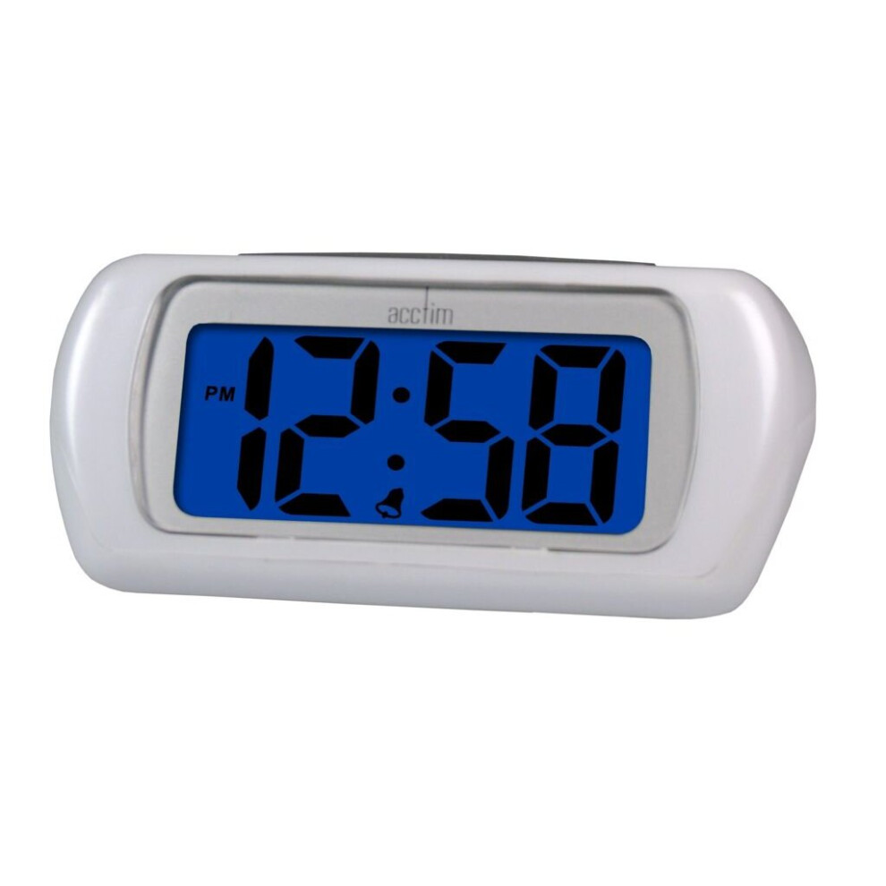 Acctim Auric LCD Clock White [12342]