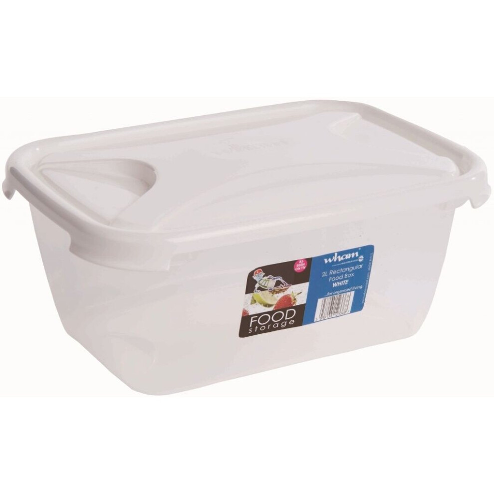 Wham Rectangular Food Storage White 1.6L - 12372