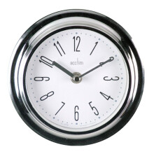 Acctim Riva Wall Clock Chrome Chrome [21737]