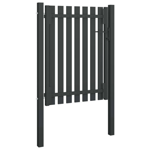 VidaXL vidaXL Gartentor aus Stahl 100 x 125 cm Anthrazit 1