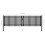 VidaXL vidaXL Gartentor aus Stahl 400 x 75 cm Anthrazit 5
