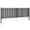 VidaXL vidaXL Gartentor aus Stahl 400 x 100 cm Anthrazit 2