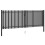 VidaXL vidaXL Gartentor aus Stahl 400 x 125 cm Anthrazit 2