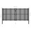 VidaXL vidaXL Gartentor aus Stahl 400 x 175 cm Anthrazit 5