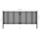 VidaXL vidaXL Gartentor aus Stahl 400 x 125 cm Anthrazit 5