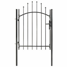 vidaXL Gartentor Woerden Stahl 1x1,25 m Schwarz