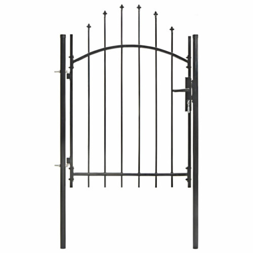 VidaXL vidaXL Gartentor Woerden Stahl 1x1,25 m Schwarz