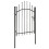 VidaXL vidaXL Gartentor Woerden Stahl 1x1,25 m Schwarz 2
