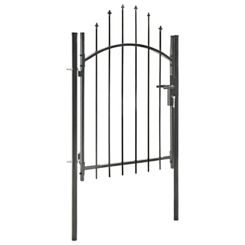 VidaXL vidaXL Gartentor Woerden Stahl 1x1,25 m Schwarz 1