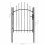 VidaXL vidaXL Gartentor Woerden Stahl 1x1,25 m Schwarz 5