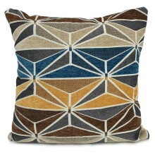 (Gold, 17"X17" CUSHION COVER) New Soft Chenille HEXAGON Scatter or Covers 17" X "17"