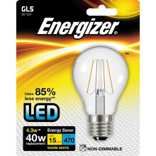 Energizer Filament LED GLS 470lm E27 Warm White ES 4.3w [S9024]
