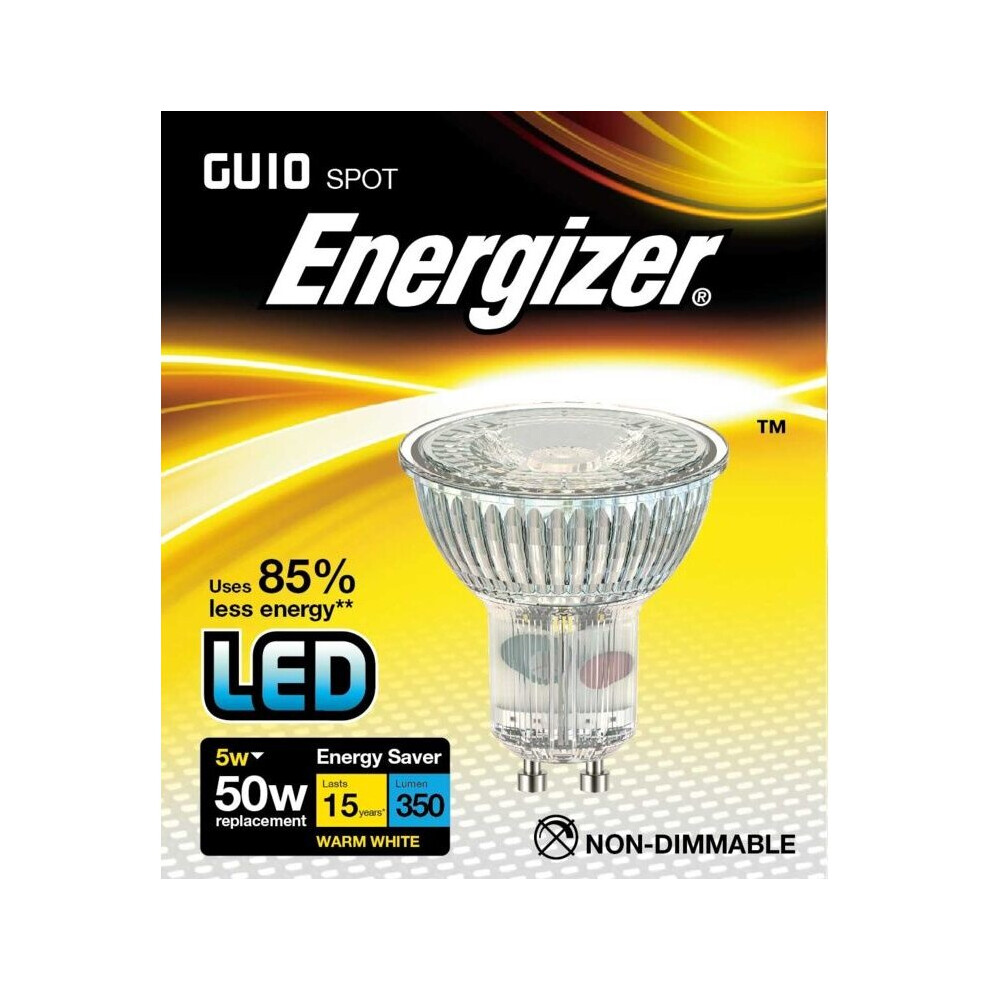Energizer Led Gu10 Warm 36" 4W 345Lm - S9408 White