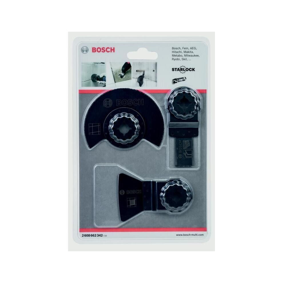 Bosch Multitool Tiling Set 3 Piece [2608662342]