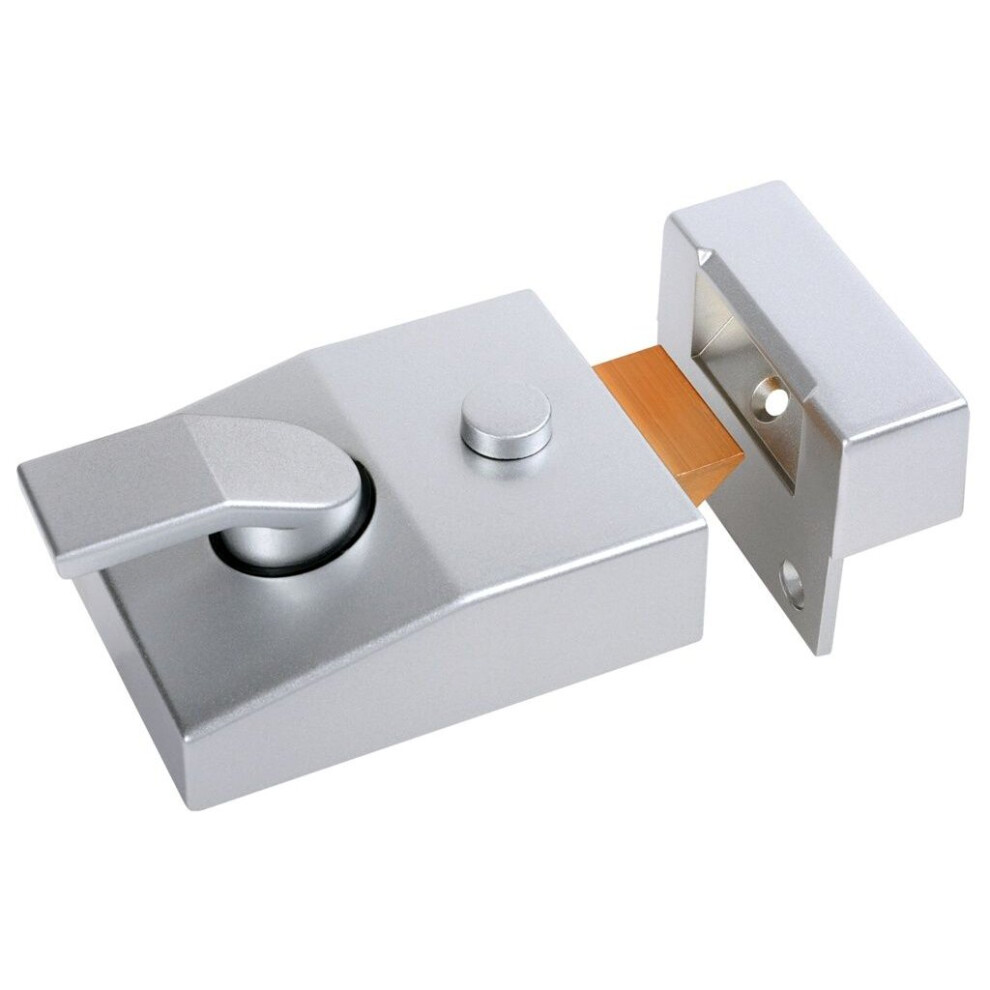 Sterling Double Locking Night Latch Silver 60mm - NLC101