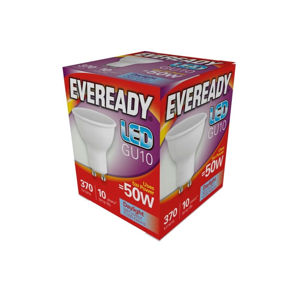 Eveready Led Gu10 5W 370Lm Daylight 6500K - S13601