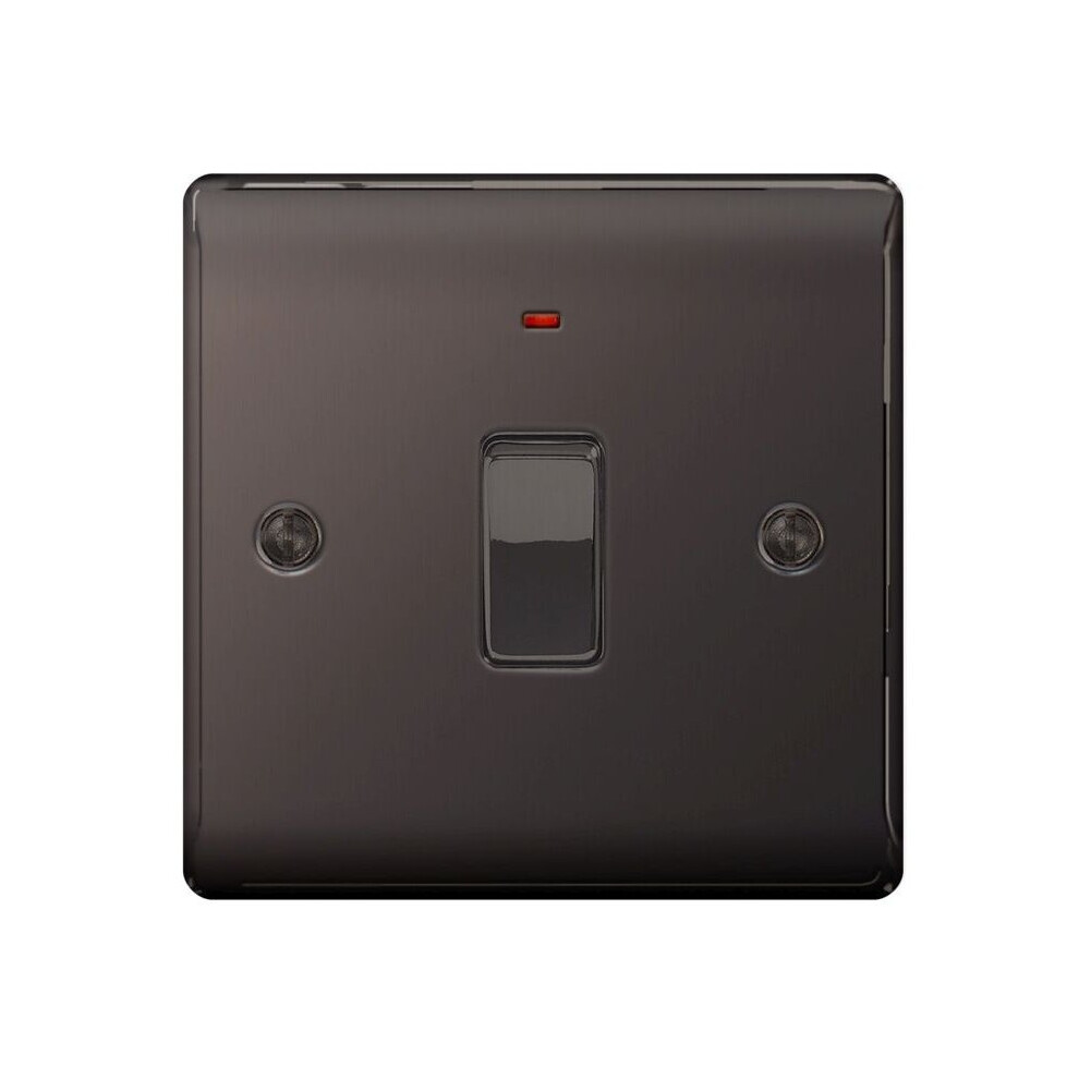 Bg Metal Black Nickel Dp Switch Neon 20A [Nbn31-01] 5050765023252