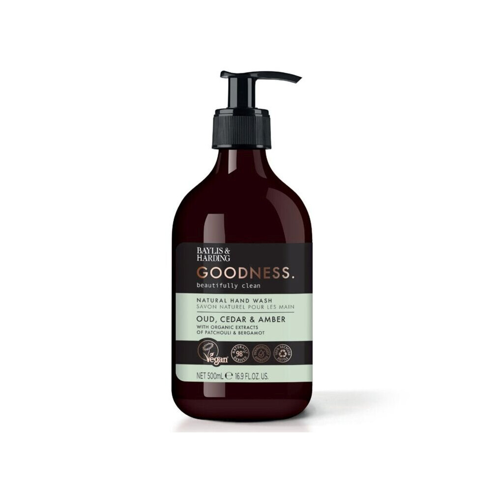 Baylis & Harding Hand Wash 500Ml Oud, Cedar & Amber [Grhwoca]