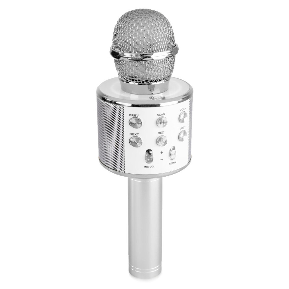 Max Silver Km01 Karaoke Microphone Bluetooth, Mp3