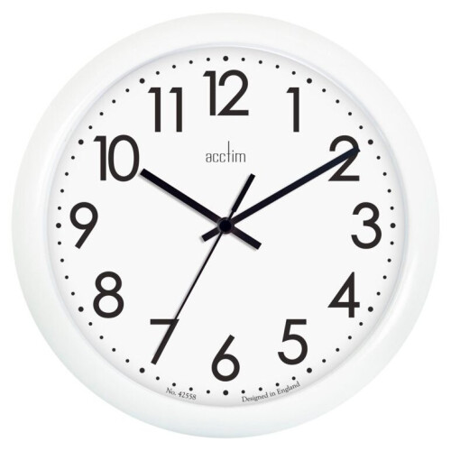 Acctim Acctim Abingdon Wall Clock White 25.5cm [21892]