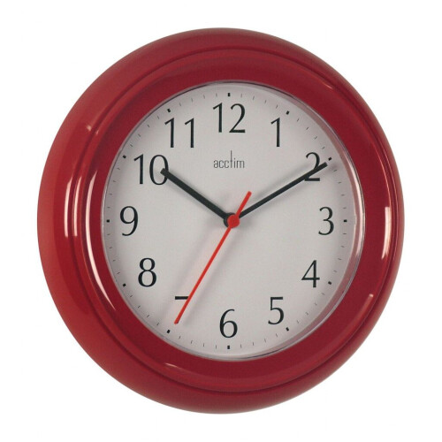 Acctim Acctim Wycombe Wall Clock Red [21414]